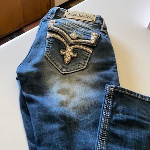 Rack Revivals cool blue skinny jeans